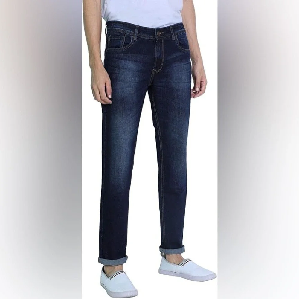 Comfort Denim Outfitters Mens‎ Slim Fit Jeans Dark Wash Indigo Blue 38x32 NWT